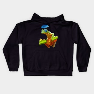 Mushroom Frog Kids Hoodie